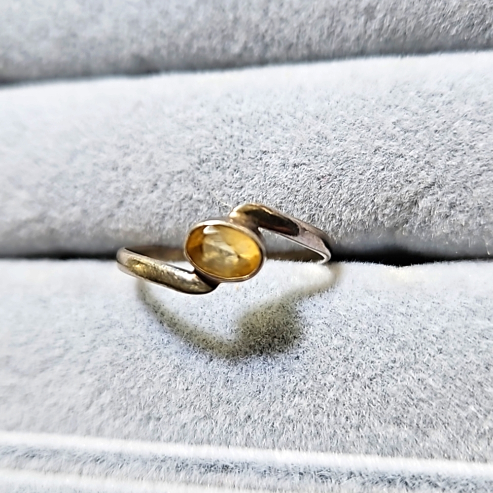 Sterling Silver Citrine Ring